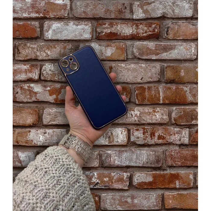 İphone 14 Coco Deri Görünümlü Telefon Kılıfı-Kılıf