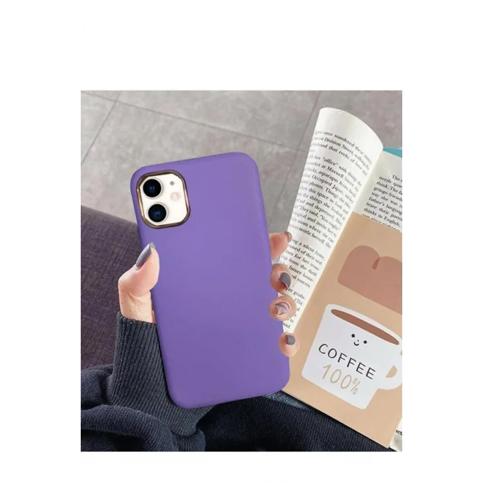 İphone 14 Dik Kenarlı Deri Görünümlü Atlas Telefon Kılıfı