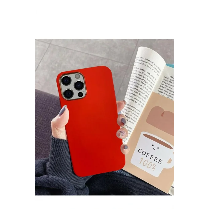 İphone 14 Dik Kenarlı Deri Görünümlü Atlas Telefon Kılıfı