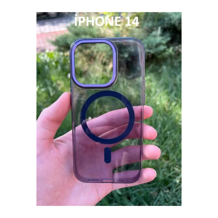 İphone 14 Hybrid Magsafe Animasyonlu Sararmaz Kılıf
