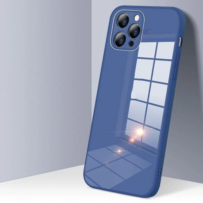 İphone 14 Parlak Cam-Kamera Korumalı Telefon Kılıfı&Kılıf
