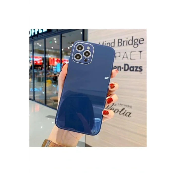 İphone 14 Parlak Cam-Kamera Korumalı Telefon Kılıfı&Kılıf