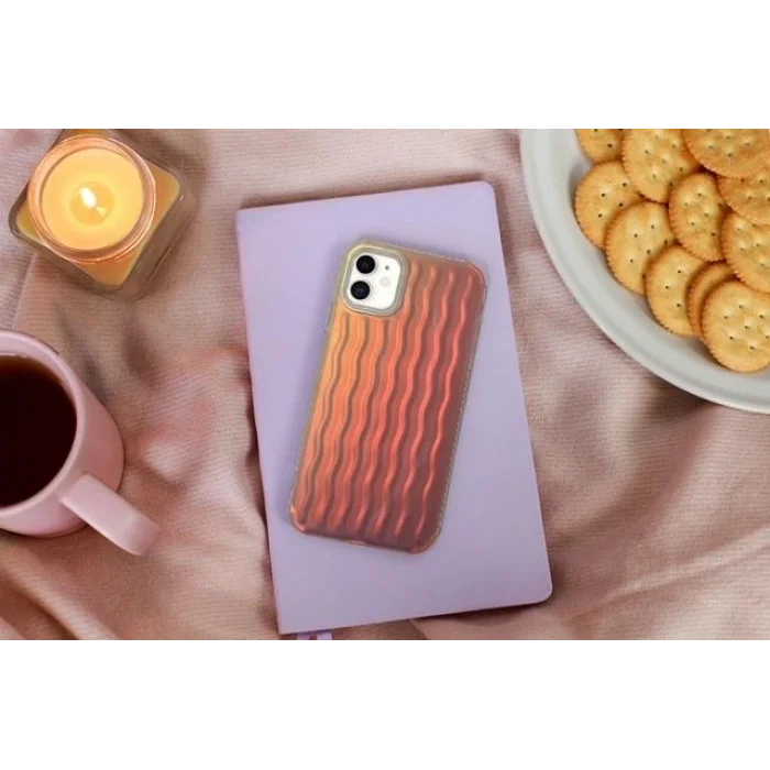 İphone 14 Plus Dalgalı Kabartmalı Silikon Wave Telefon Telefon Kılıfı