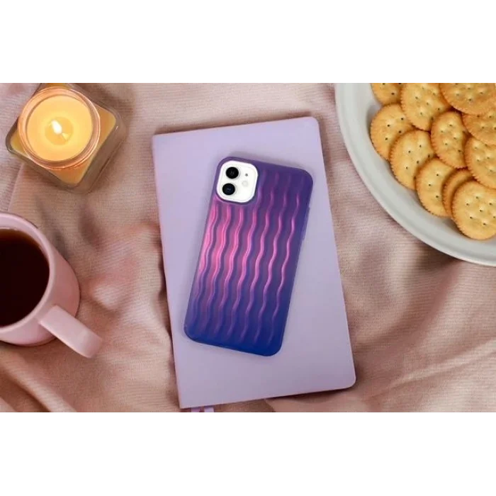 İphone 14 Plus Dalgalı Kabartmalı Silikon Wave Telefon Telefon Kılıfı