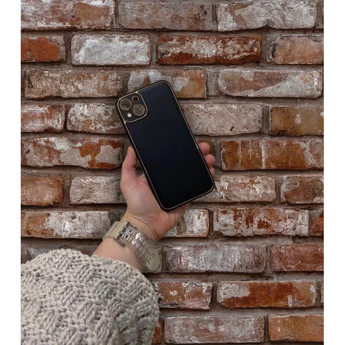 İphone 14 Plus Deri Görünümlü Coco Telefon Kılıfı-Kılıf