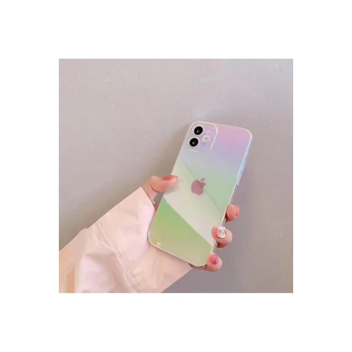 İphone 14 Plus Gökkuşağı Rainbow Kapak