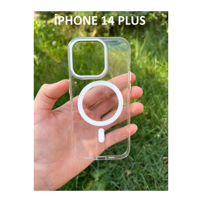 İphone 14 Plus Hybrid Magsafe Animasyonlu Sararmaz Kılıf