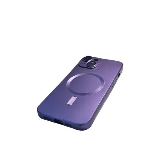 İphone 14 Plus Metalic Magsafe Silikon Kılıf