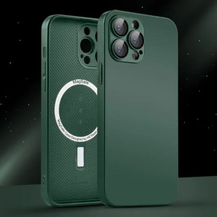 İphone 14 Plus Uyumlu Magsafe Ag Glass Buzlu Cep Telefopnu Kılıfı