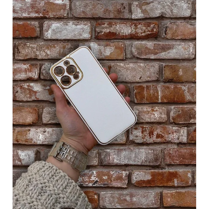 İphone 14 Pro Deri Görünümlü Coco Telefon Kılıfı