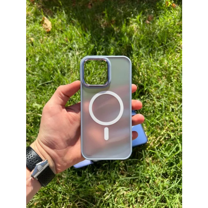 İphone 14 Pro Magsafe Mat Krom Telefon Kılıfı