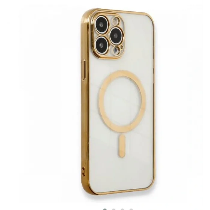İphone 14 Pro Magsafe Uyumlu Parlak Lazer Telefon Kılıfı