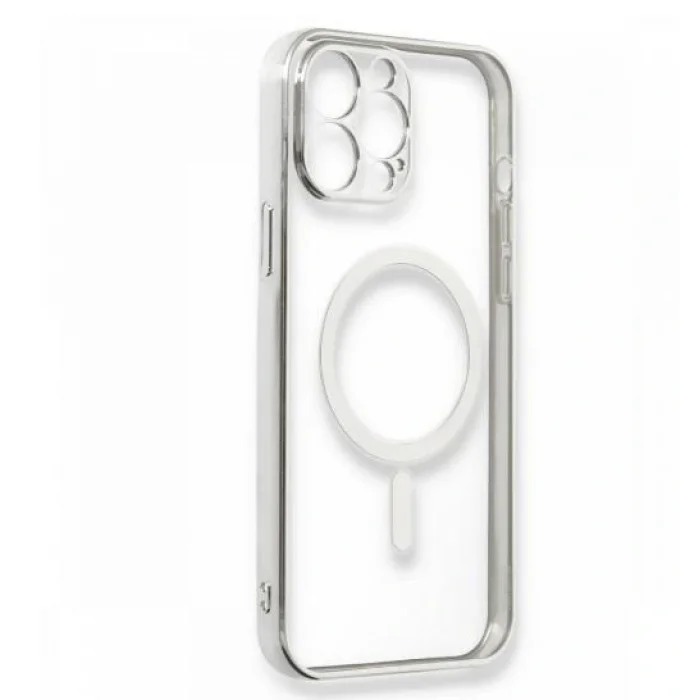 İphone 14 Pro Magsafe Uyumlu Parlak Lazer Telefon Kılıfı