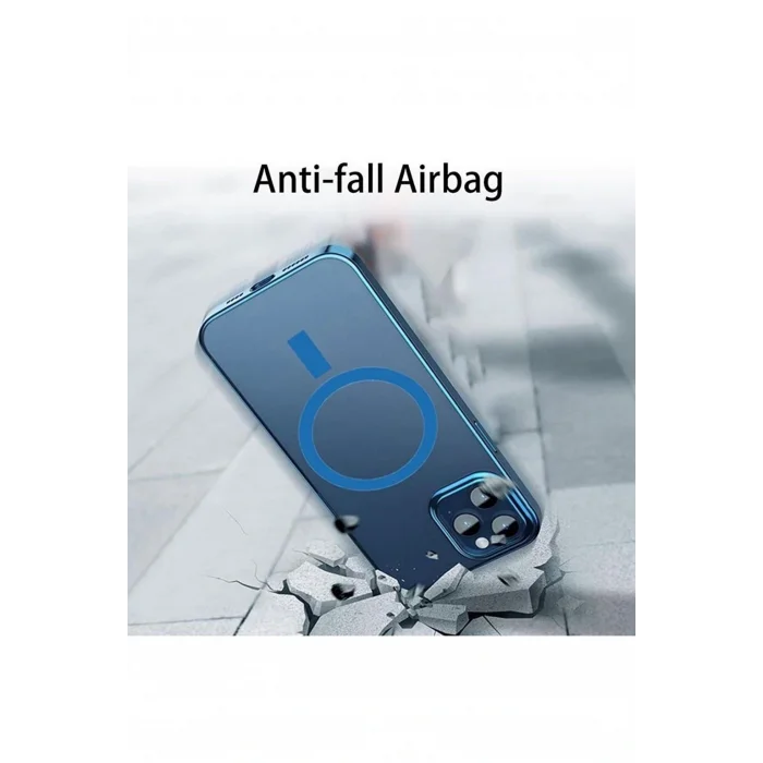 İphone 14 Pro Magsafe Uyumlu Parlak Lazer Telefon Kılıfı