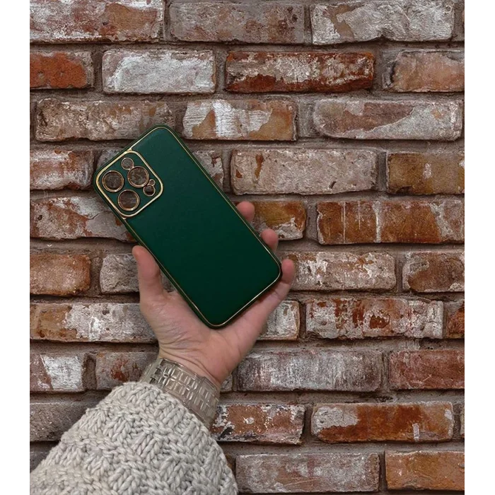 İphone 14 Pro Max Deri Görünümlü Coco Telefon Kılıfı