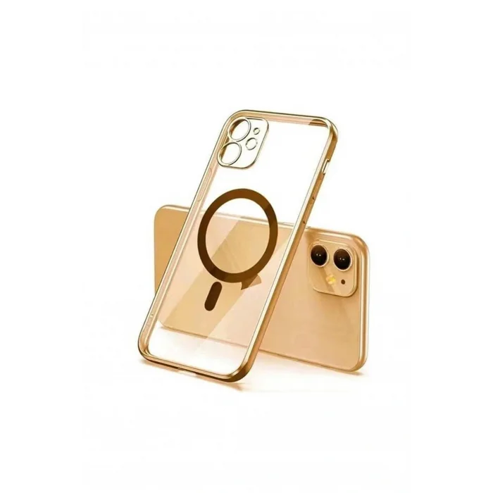 İphone 14 Pro Max Magsafe Uyumlu Parlak Lazer Telefon Kılıfı