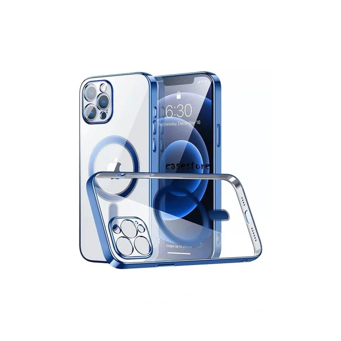 İphone 14 Pro Max Magsafe Uyumlu Parlak Lazer Telefon Kılıfı