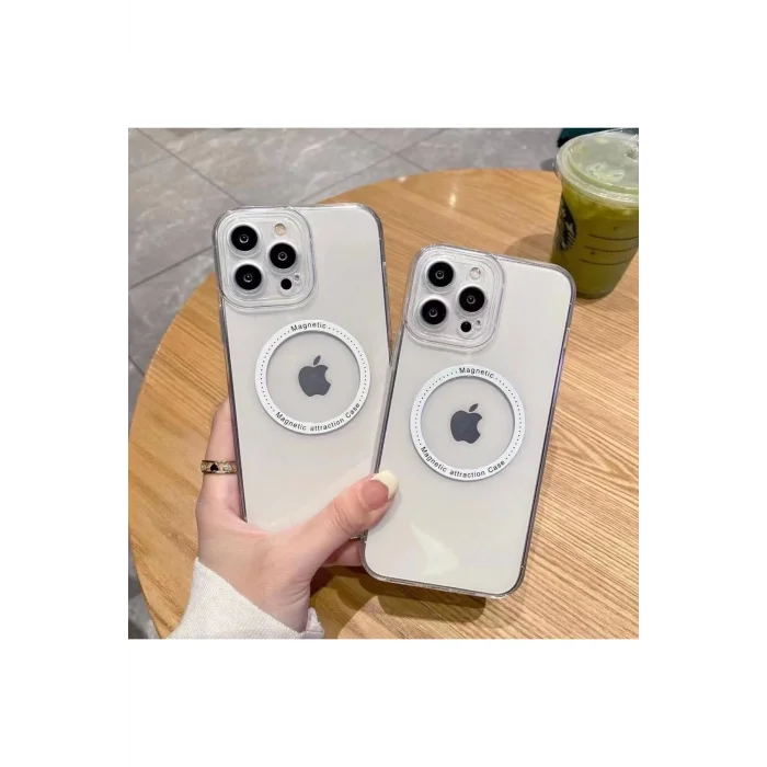 İphone 14 Pro Max Magsafe Uyumlu Şeffaf Kapak