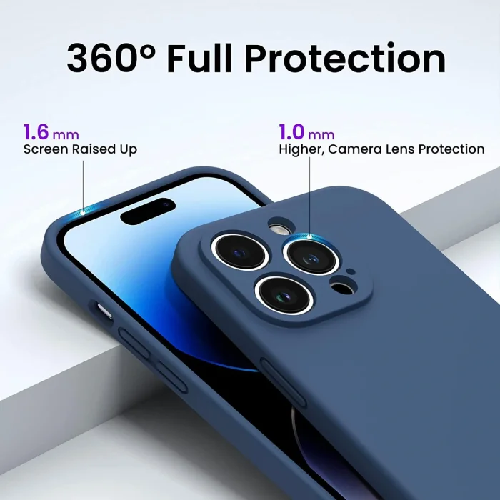 İphone 14 Pro Max Mat Elektro Cam Telefon Kılıfı