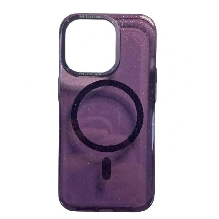 İphone 14 Pro Max Pixel Simli Sert Magsafe Telefon Kılıfı Kılıf