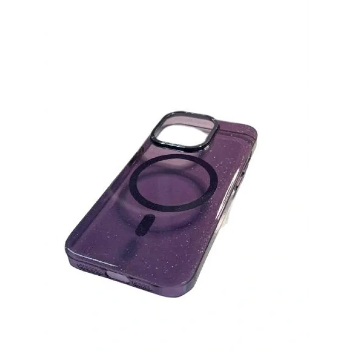 İphone 14 Pro Max Pixel Simli Sert Magsafe Telefon Kılıfı Kılıf