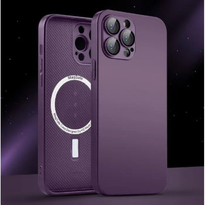 İphone 14 Pro Max Uyumlu Magsafe Ag Glass Buzlu Cep Telefopnu Kılıfı