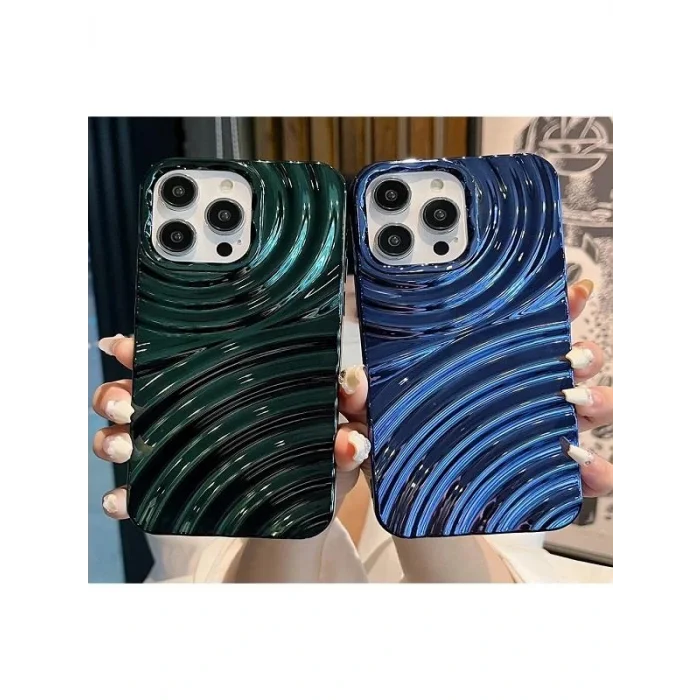 İphone 14 Pro Ripples Parlak Darbelere Dayanıklı Silikon Kılıf