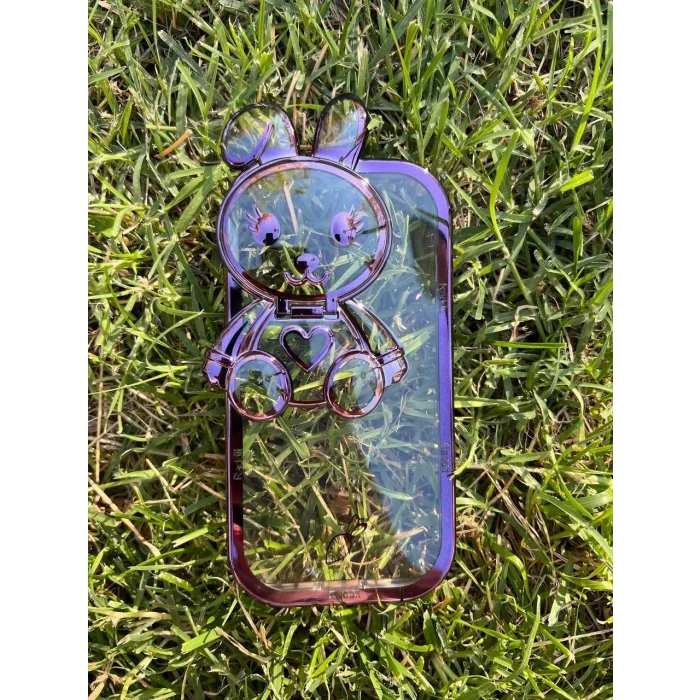 İphone 14 Stantlı Rabbit Silikon Telefon Kılıfı