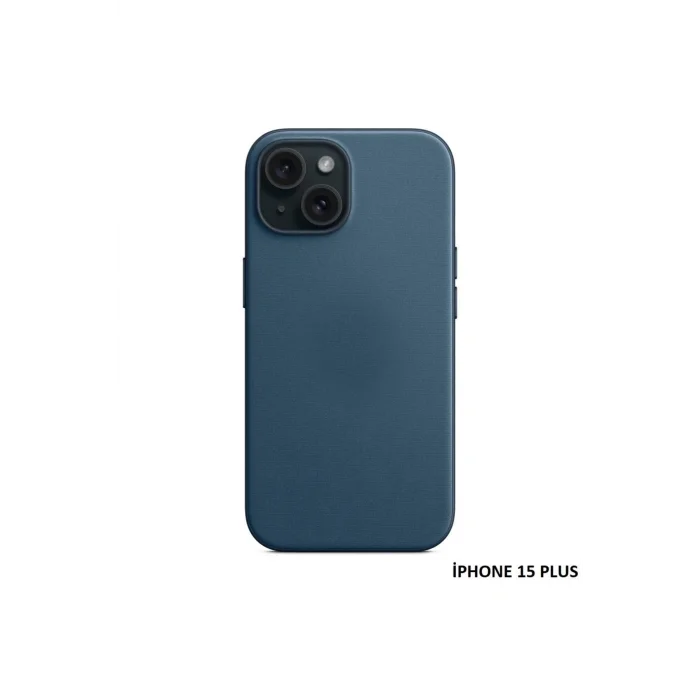 iPhone 15 Plus için MagSafe özellikli Mikro Dokuma Kılıf