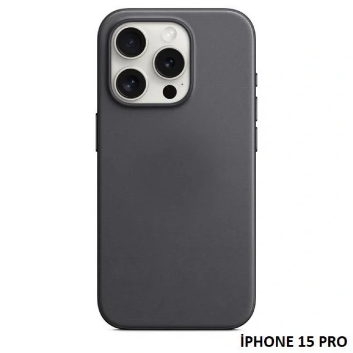 iPhone 15 Pro için MagSafe özellikli Mikro Dokuma Kılıf