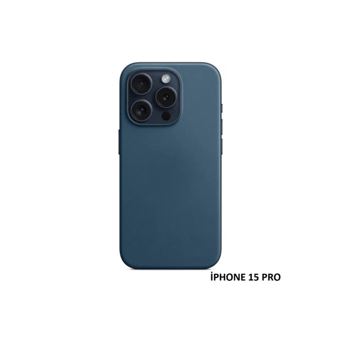 iPhone 15 Pro Max için MagSafe özellikli Mikro Dokuma Kılıf