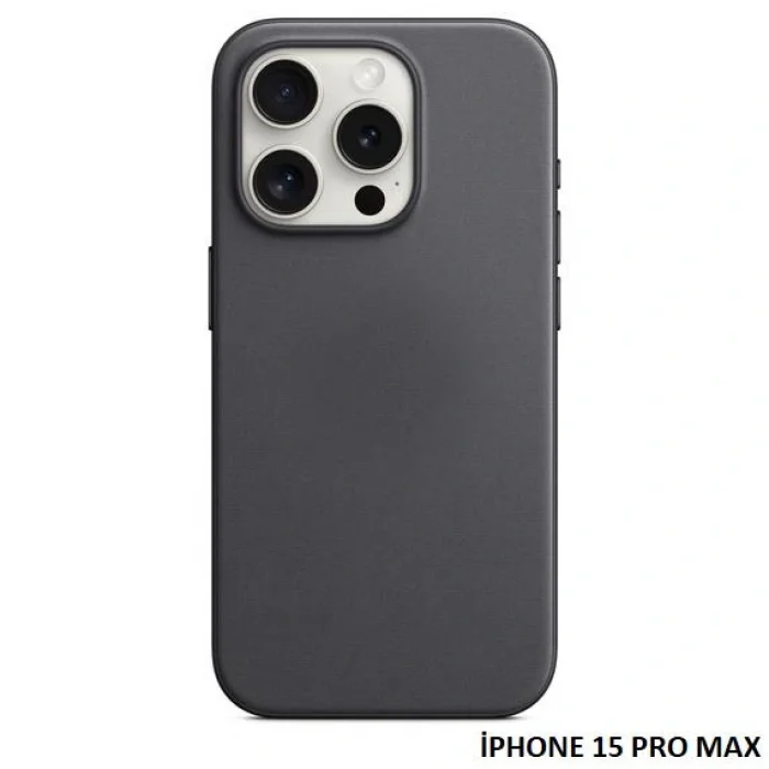 iPhone 15 Pro Max için MagSafe özellikli Mikro Dokuma Kılıf