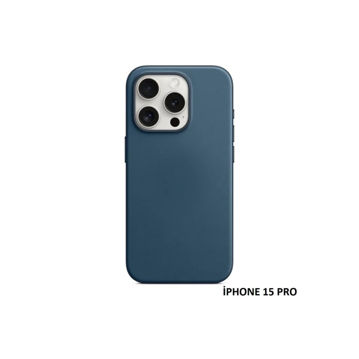 iPhone 15 Pro Max için MagSafe özellikli Mikro Dokuma Kılıf