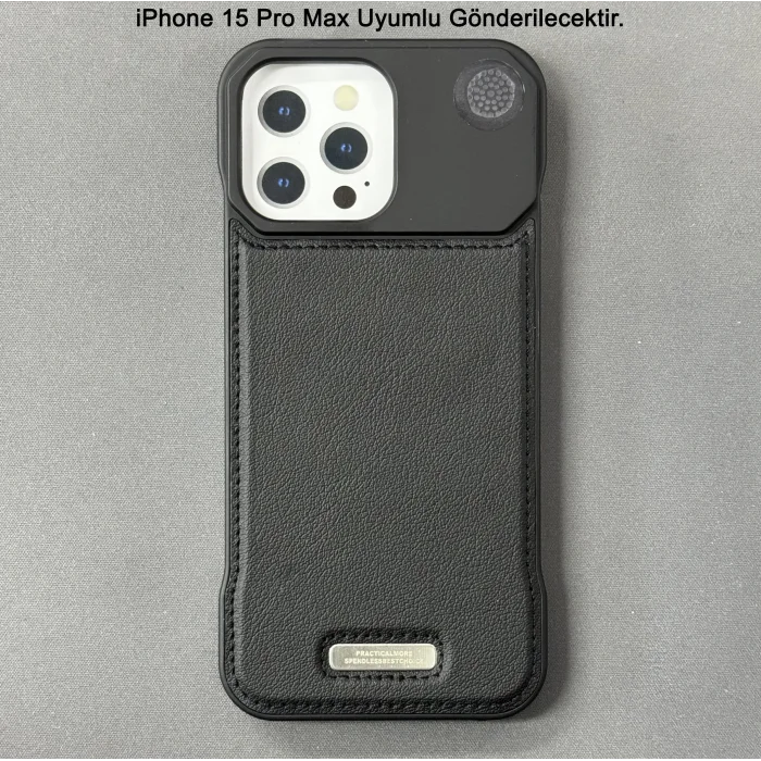 iPhone 15 Pro Max Parfümlü Koku Hazneli MagSafe Uyumlu Deri Kılıf