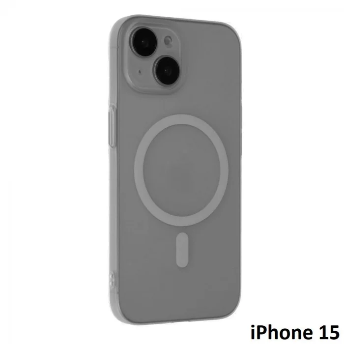 İphone 15 Tuna Buzlu Sert İnce Magsafe Telefon Kılıfı