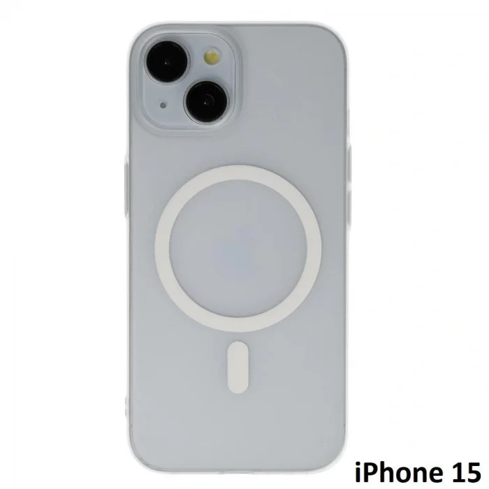 İphone 15 Tuna Buzlu Sert İnce Magsafe Telefon Kılıfı