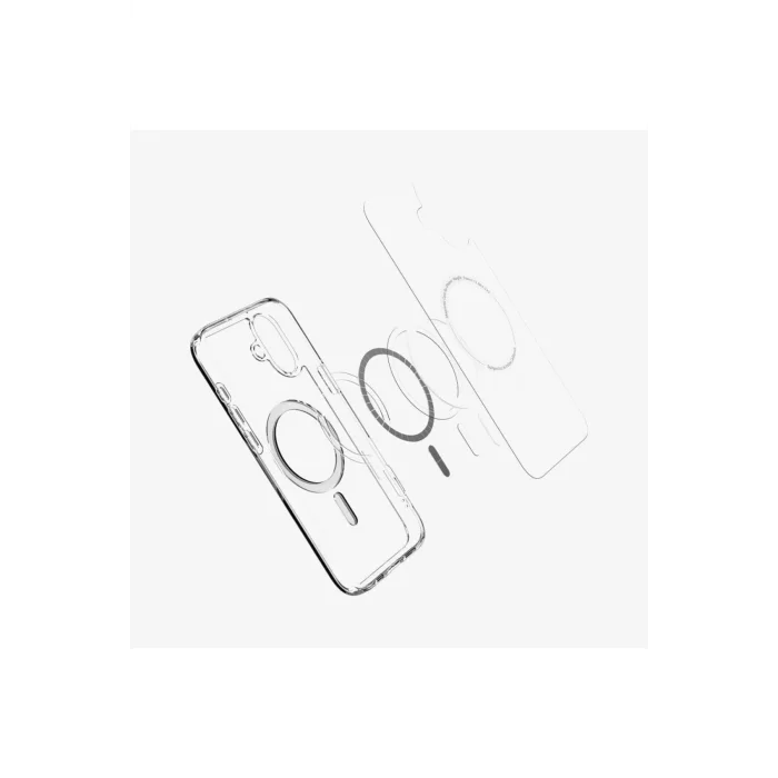 iPhone 16 Kılıf Crystal MagSafe Özellikli Şeffaf