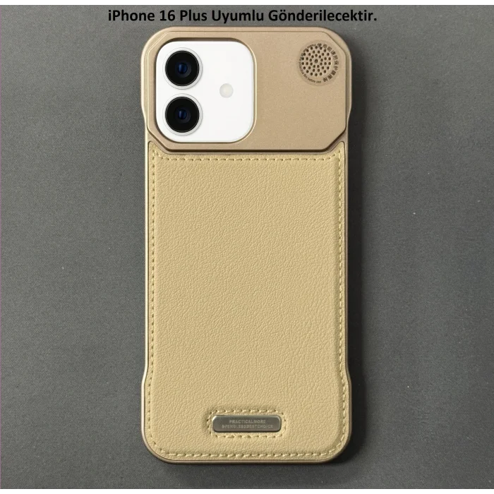 iPhone 16 Plus Parfümlü Koku Hazneli MagSafe Uyumlu Deri Kılıf