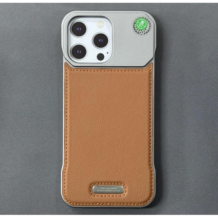 iPhone 16 Pro Max Parfümlü Koku Hazneli MagSafe Uyumlu Deri Kılıf