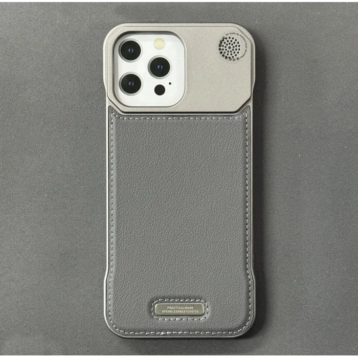 iPhone 16 Pro Max Parfümlü Koku Hazneli MagSafe Uyumlu Deri Kılıf