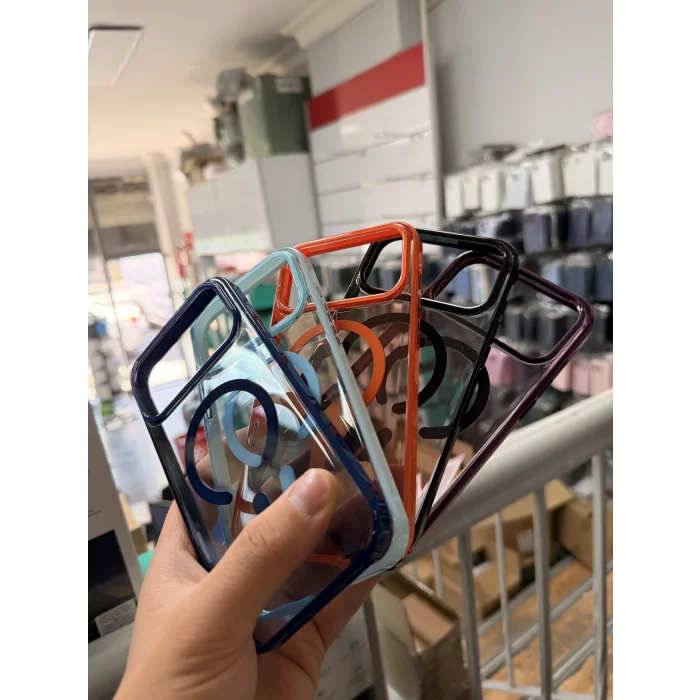iPhone 18 Pro Max Hrf Magsafe Akıllı Tuşlu Sararmaz Kılıf