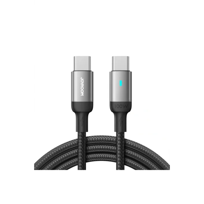 Joyroom 100W Type-Cden Type-C Örgü Şarj Ve Data Kablosu 3 Metre