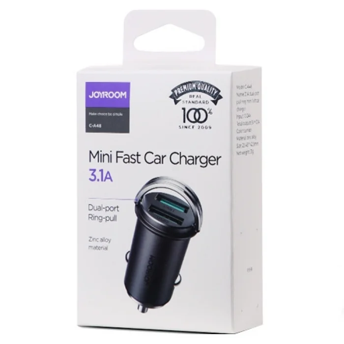 Joyroom 3,1A 2 Port Mini Fast Araç Şarj