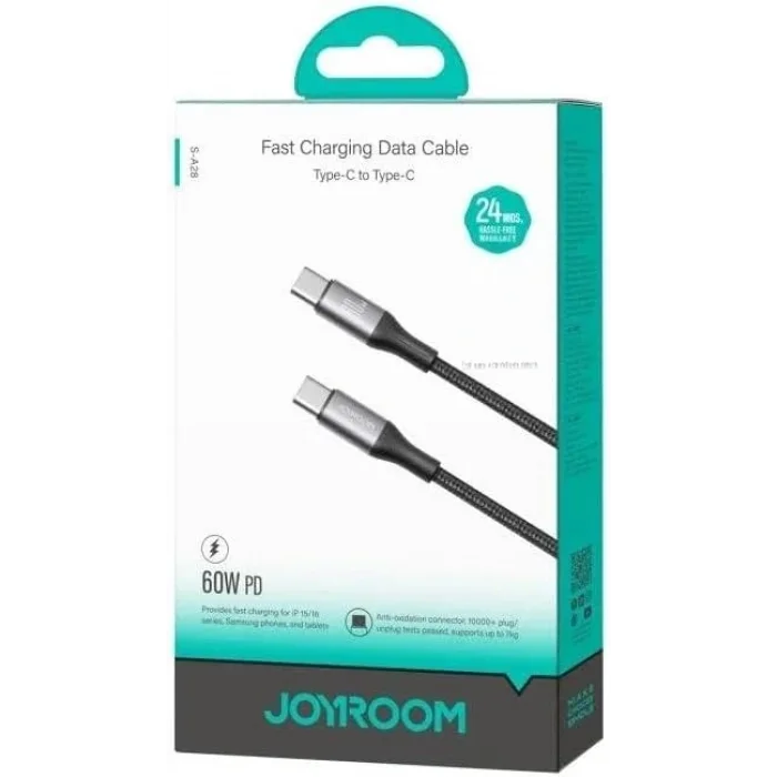 Joyroom 60W Fast Charging Data Kablo (C-C) 1 Metre