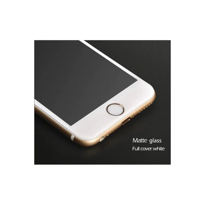Joyroom Alen Matte Full Cam iPhone 7-8 Temperli Cam Ekran Koruyucu Beyaz