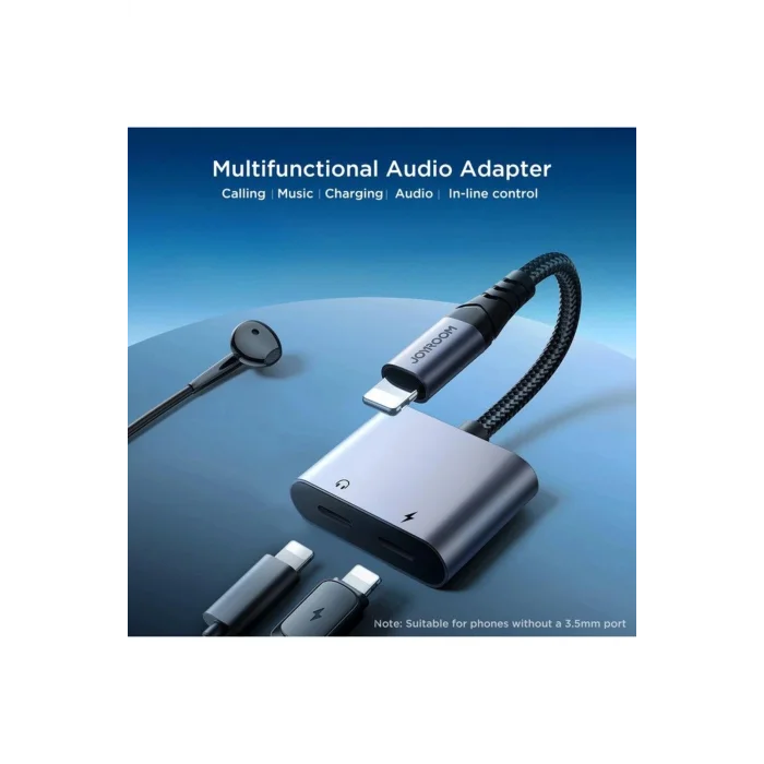 Joyroom Arama Destekli Audio Adapter Lightning - Dual Lightning