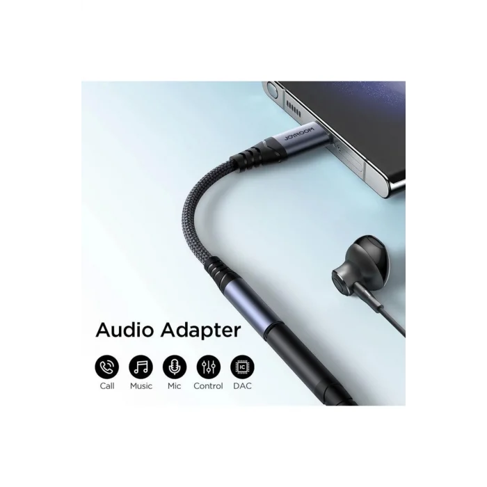 Joyroom Arama Destekli Ses Adaptörü Type-C - 3.5 mm