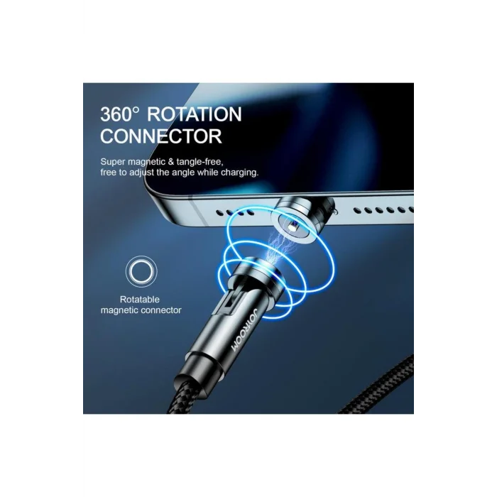Joyroom Çoklu Manyetik Şarj Kablo-Lightning+Type-C+Micro-1.2m