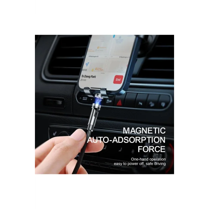 Joyroom Çoklu Manyetik Şarj Kablo-Lightning+Type-C+Micro-1.2m