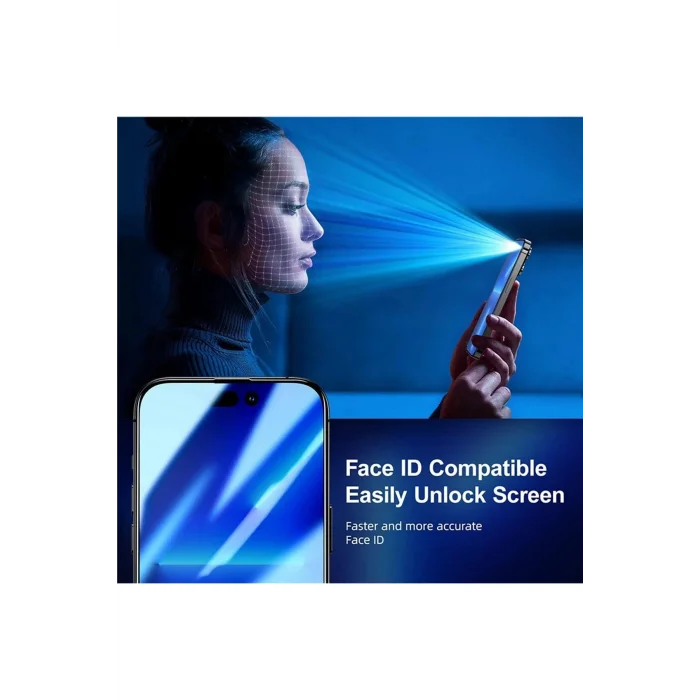 Joyroom İphone 14 Plus Hayalet-Privacy Cam Ekran Koruyucu